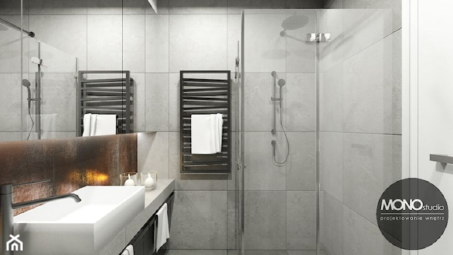 łazienka w stylu industrialnym - zdjęcie od MONOstudio