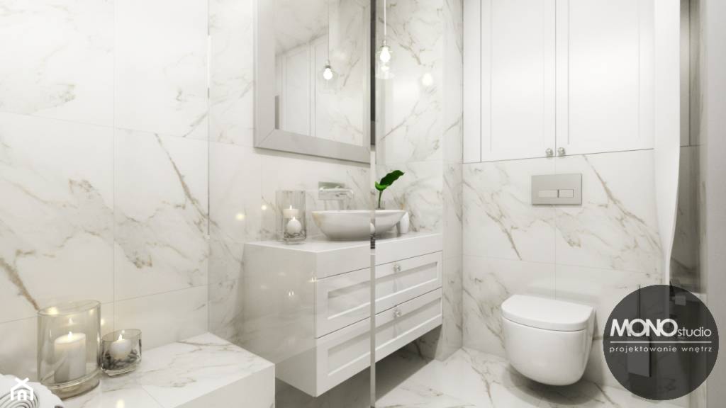 Łazienka w bieli - zdjęcie od MONOstudio - Homebook