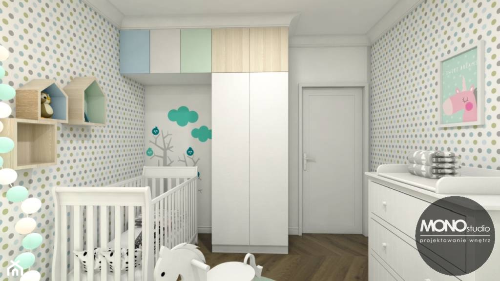 Pokój dziecka w pastelowych, jasnych kolorach - zdjęcie od MONOstudio - Homebook