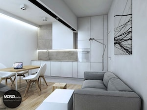 biel&minimalizm - Salon, styl minimalistyczny - zdjęcie od MONOstudio