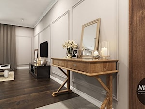 komfort & elegancja - Beżowy salon, styl glamour - zdjęcie od MONOstudio