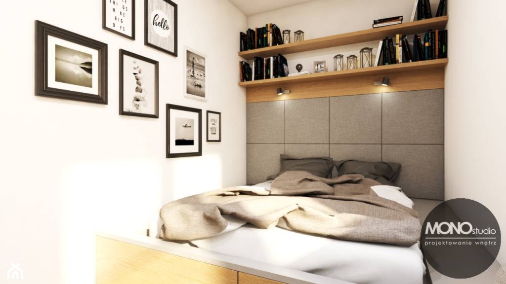 Sypialnia w brązie i beżu - zdjęcie od MONOstudio - Homebook