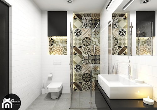 nowoczesność & ciepło - Średnia łazienka - zdjęcie od MONOstudio