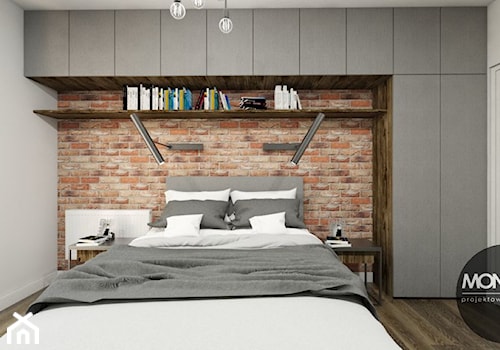 Sypialnia w stylu industrialnym - zdjęcie od MONOstudio