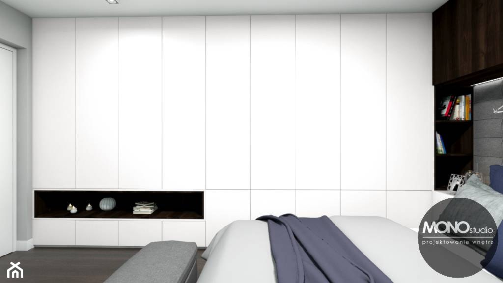 Sypialnia w minimalistycznym klimacie - zdjęcie od MONOstudio - Homebook