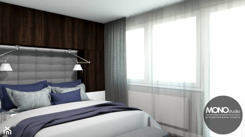 Sypialnia w minimalistycznym klimacie - zdjęcie od MONOstudio - Homebook
