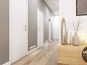 drewno & minimalizm - Średni biały hol / przedpokój, styl minimalistyczny - zdjęcie od MONOstudio