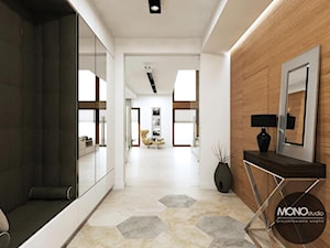 nowoczesność & elegancja - Średni biały brązowy hol / przedpokój, styl nowoczesny - zdjęcie od MONOstudio