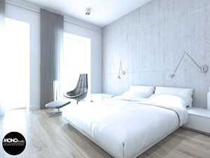 biel&minimalizm - Sypialnia - zdjęcie od MONOstudio