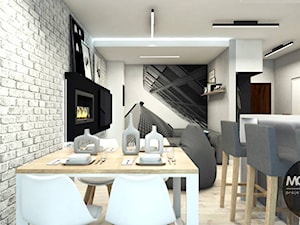 Salon w minimalistycznym stylu - zdjęcie od MONOstudio