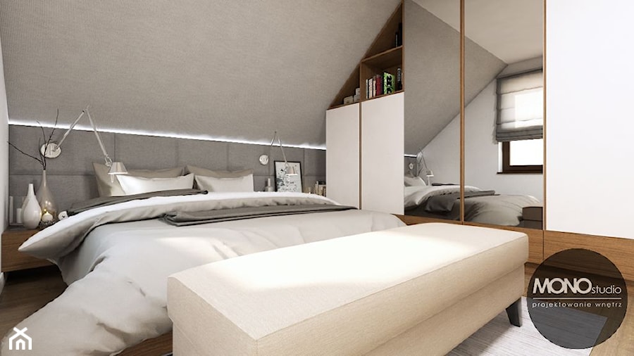 Sypialnia w stylu nowoczesnym - zdjęcie od MONOstudio