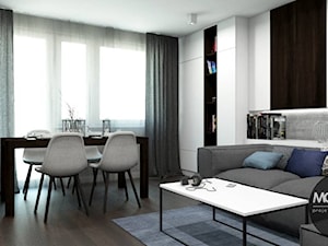 Salon w minimalistycznym klimacie - zdjęcie od MONOstudio