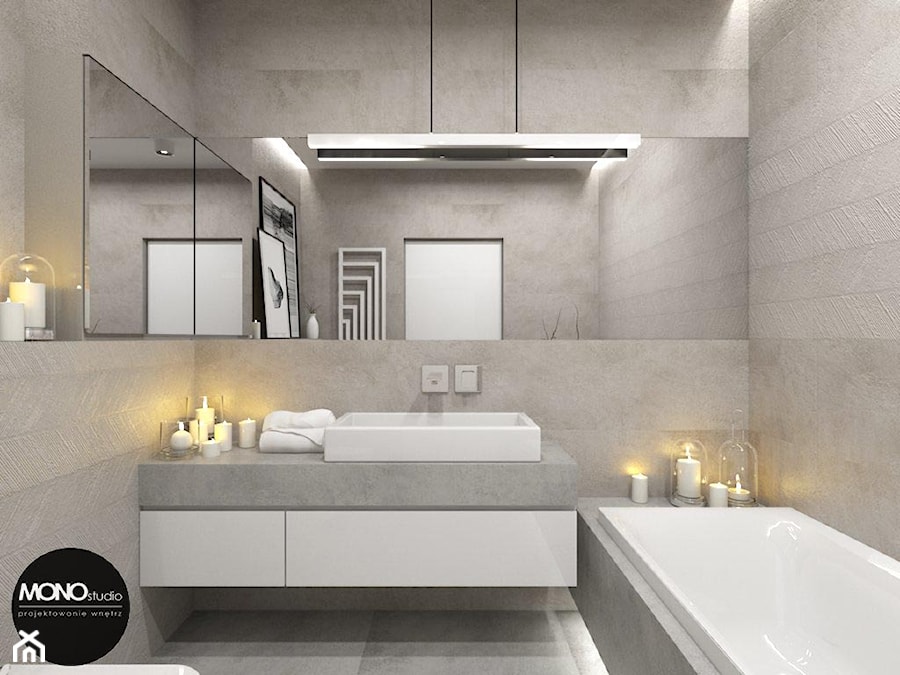 Łazienka w klimacie minimalistycznym - zdjęcie od MONOstudio