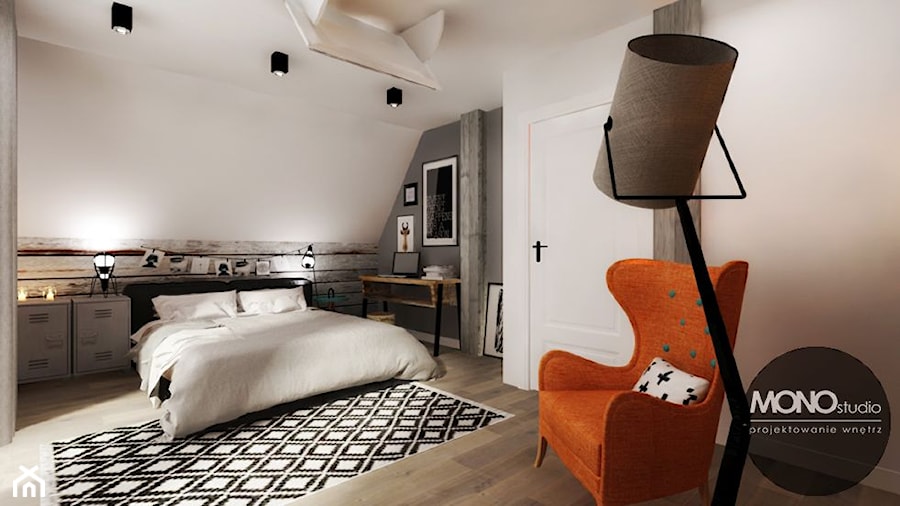 Sypialnia w skandynawskim klimacie - zdjęcie od MONOstudio