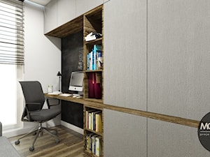 Biuro domowe w industrialnym klimacie - zdjęcie od MONOstudio