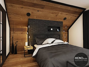 Sypialnia w industrialnym klimacie - zdjęcie od MONOstudio