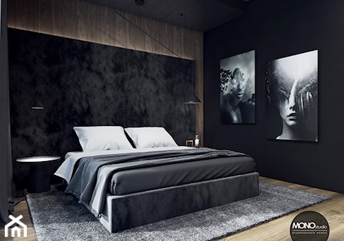 Projekt nowoczesnej sypialni - Sypialnia, styl nowoczesny - zdjęcie od MONOstudio