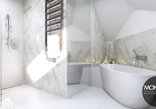 Jasna łazienka w nowoczesnym stylu - zdjęcie od MONOstudio