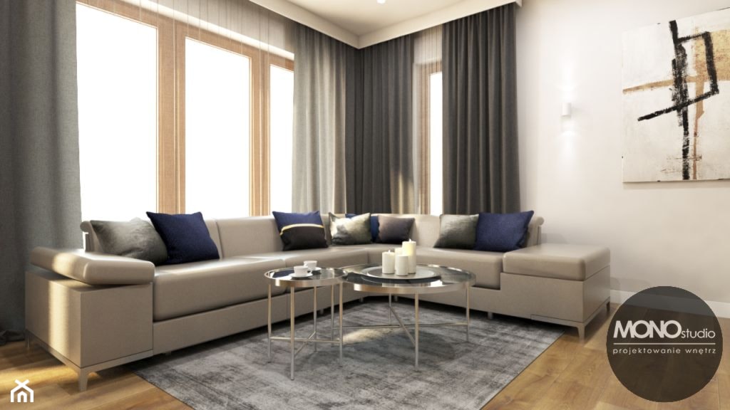 Salon z wygodną sofą - zdjęcie od MONOstudio - Homebook