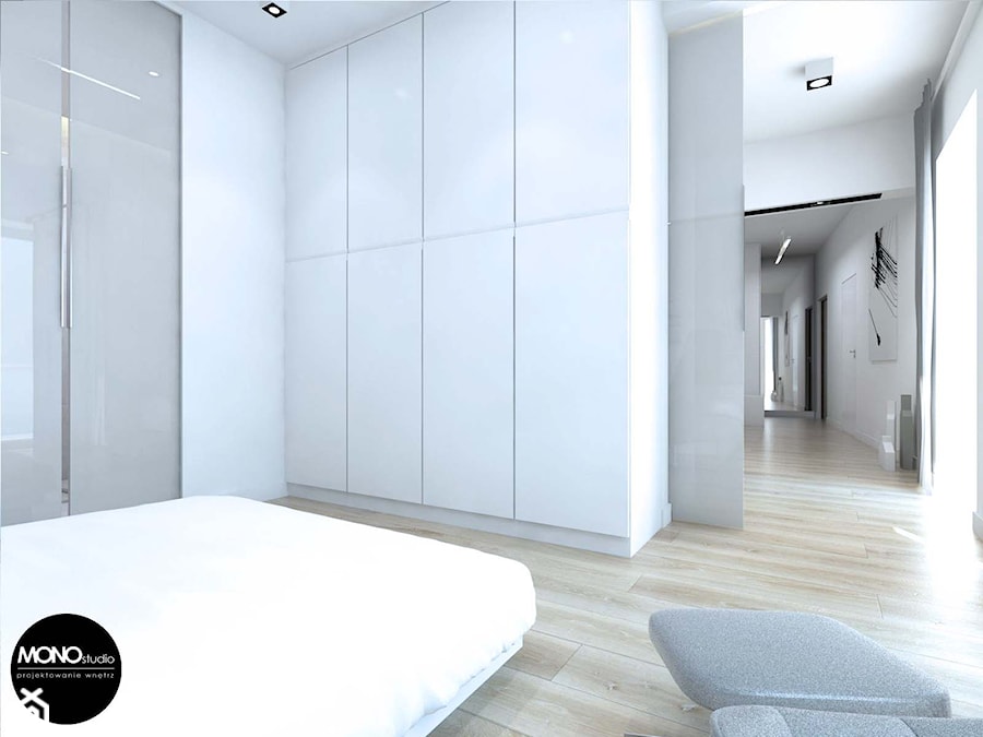 biel&minimalizm - Sypialnia, styl minimalistyczny - zdjęcie od MONOstudio
