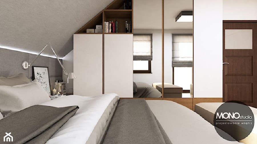 Sypialnia w stylu nowoczesnym - zdjęcie od MONOstudio