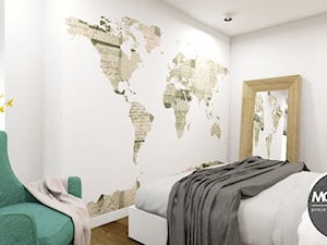 Sypialnia w klimacie skandynawskim - zdjęcie od MONOstudio
