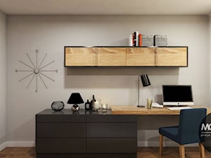 Pokój połączony z domowym gabinetem - zdjęcie od MONOstudio