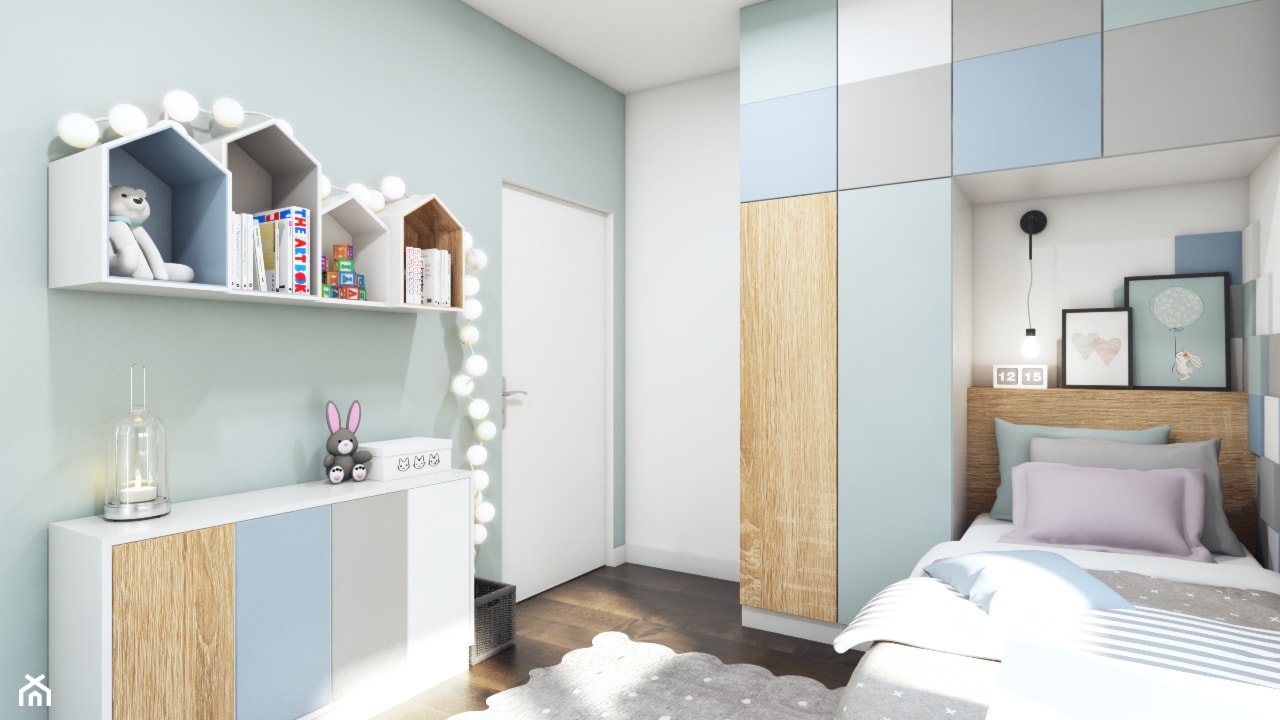 Pastelowa sypialnia dla dziewczynki - zdjęcie od MONOstudio - Homebook