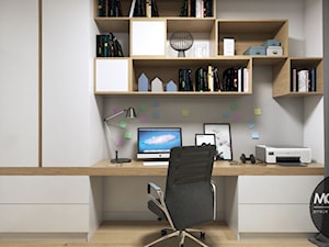 Domowe biuro w nowoczesnym klimacie - zdjęcie od MONOstudio