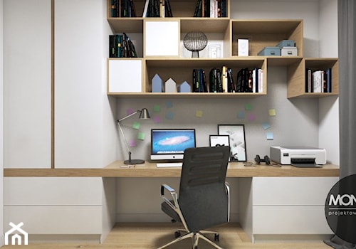 Domowe biuro w nowoczesnym klimacie - zdjęcie od MONOstudio