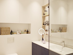 50 m2 - Mała bez okna z punktowym oświetleniem łazienka, styl nowoczesny - zdjęcie od Idea by Mag.