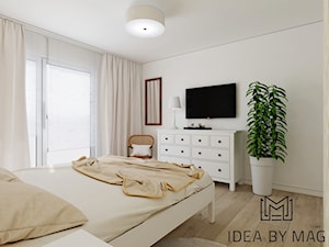 Prowansalskie marzenie - Średnia biała sypialnia, styl prowansalski - zdjęcie od Idea by Mag.