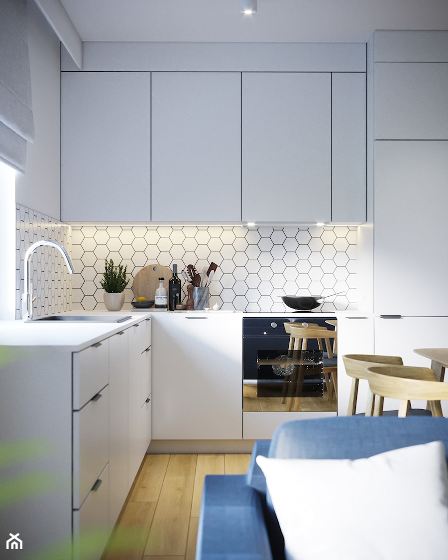 Przytulne, przestronne i jasne mieszkanie - Jadalnia, styl nowoczesny - zdjęcie od Idea by Mag.