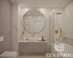 Kobiece wnętrze - Średnia bez okna łazienka, styl nowoczesny - zdjęcie od Idea by Mag. - Homebook