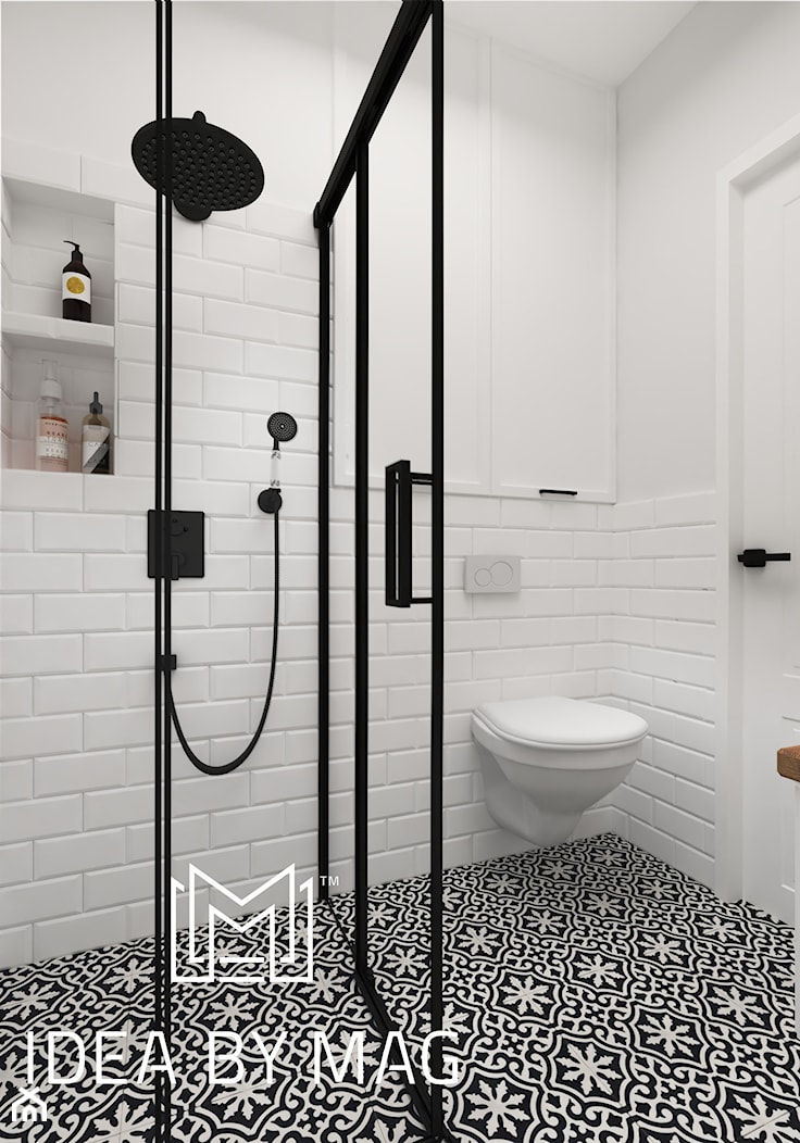 Sielski klimat - Mała bez okna łazienka, styl rustykalny - zdjęcie od Idea by Mag. - Homebook
