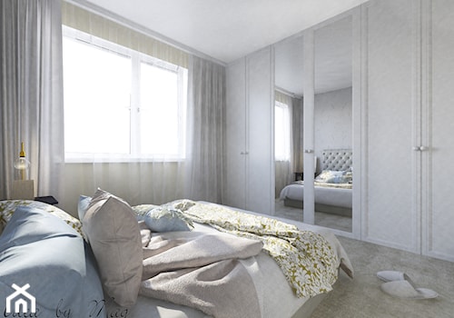Kobiece wnętrze. - Średnia beżowa sypialnia, styl tradycyjny - zdjęcie od Idea by Mag.