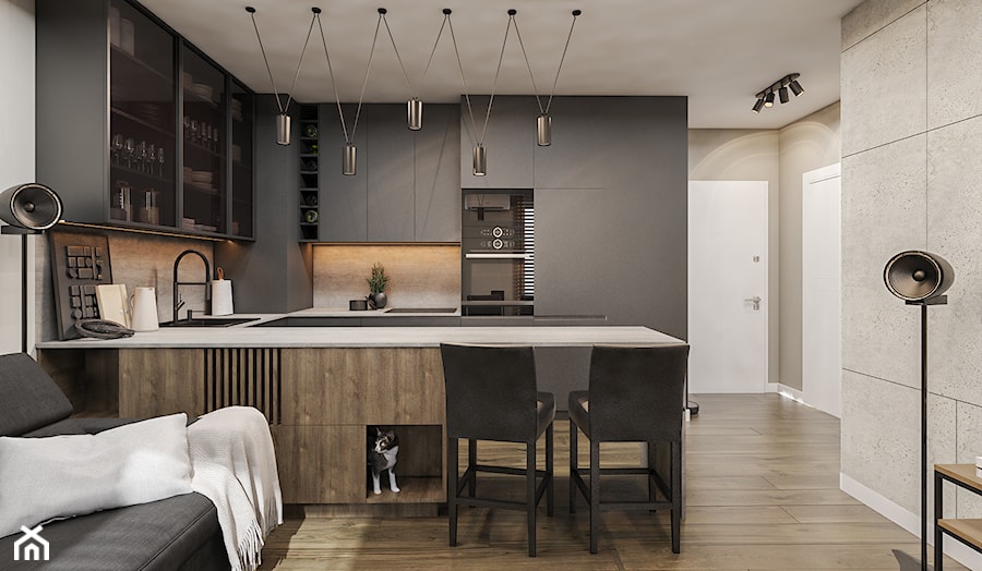 Mieszkanie w stylu LOFT - Kuchnia, styl industrialny - zdjęcie od Idea by Mag.