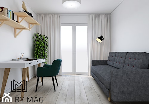 Prowansalskie marzenie - Średnie z sofą białe biuro, styl prowansalski - zdjęcie od Idea by Mag.