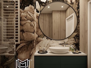 Nowoczesne wnętrze z nutą koloru - Średnia bez okna z punktowym oświetleniem łazienka, styl nowoczesny - zdjęcie od Idea by Mag.