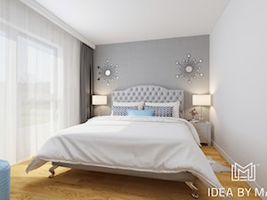Port Praski - Mała szara sypialnia, styl nowoczesny - zdjęcie od Idea by Mag.