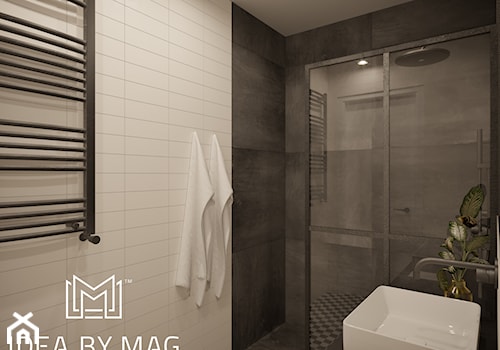 Klasyczny loft - Średnia z punktowym oświetleniem łazienka, styl industrialny - zdjęcie od Idea by Mag.