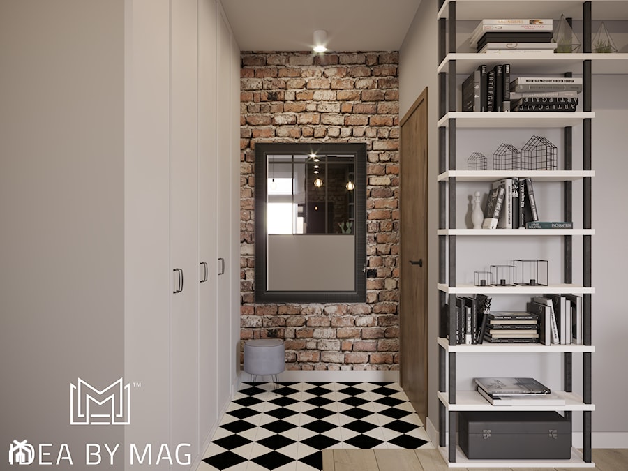 Klasyczny loft - Hol / przedpokój, styl industrialny - zdjęcie od Idea by Mag.