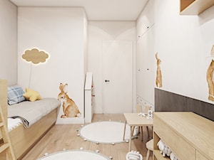 Nowoczesne przestrzenie z niebieskimi akcentami i wstawkami z drewna - Pokój dziecka, styl nowoczesny - zdjęcie od Idea by Mag.