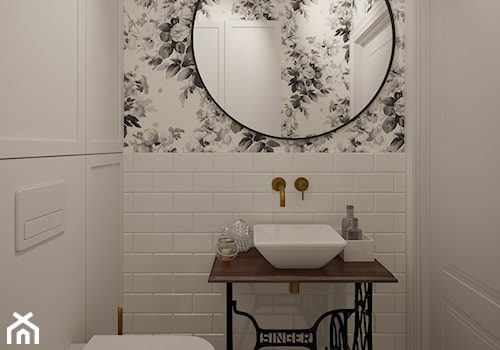 Projekt segmentu w klasycznym stylu - Mała bez okna łazienka, styl tradycyjny - zdjęcie od Idea by Mag.