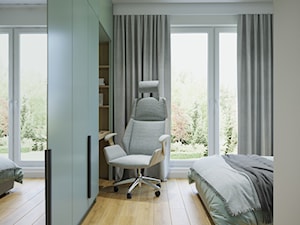 Przytulne, przestronne i jasne mieszkanie - Sypialnia, styl nowoczesny - zdjęcie od Idea by Mag.