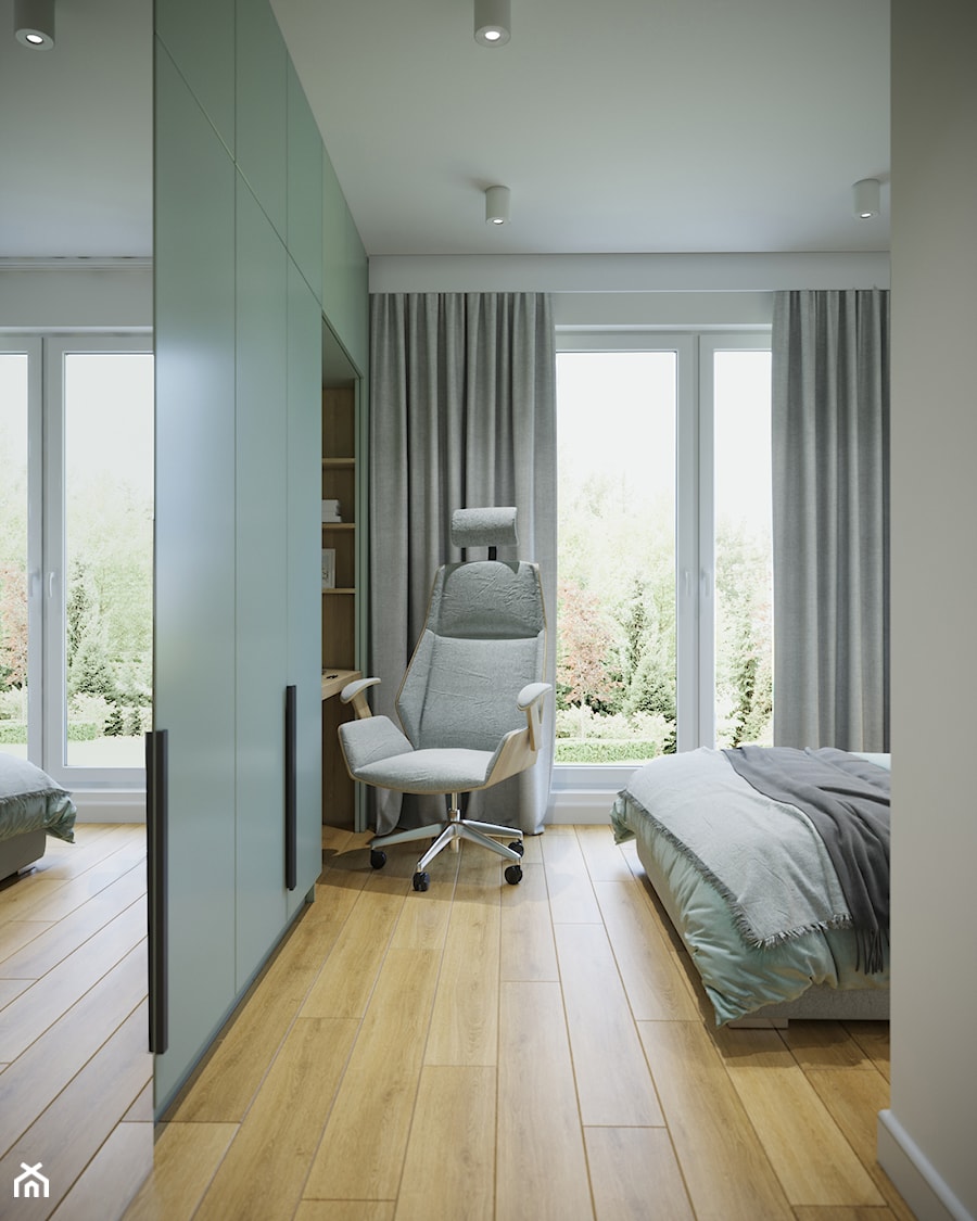 Przytulne, przestronne i jasne mieszkanie - Sypialnia, styl nowoczesny - zdjęcie od Idea by Mag.