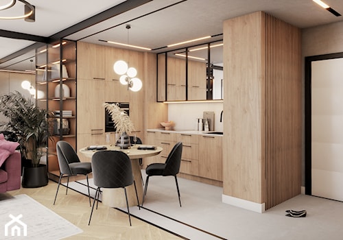 Projekt nowoczesnego mieszkania Sylwii Madeńskiej - zdjęcie od Idea by Mag.