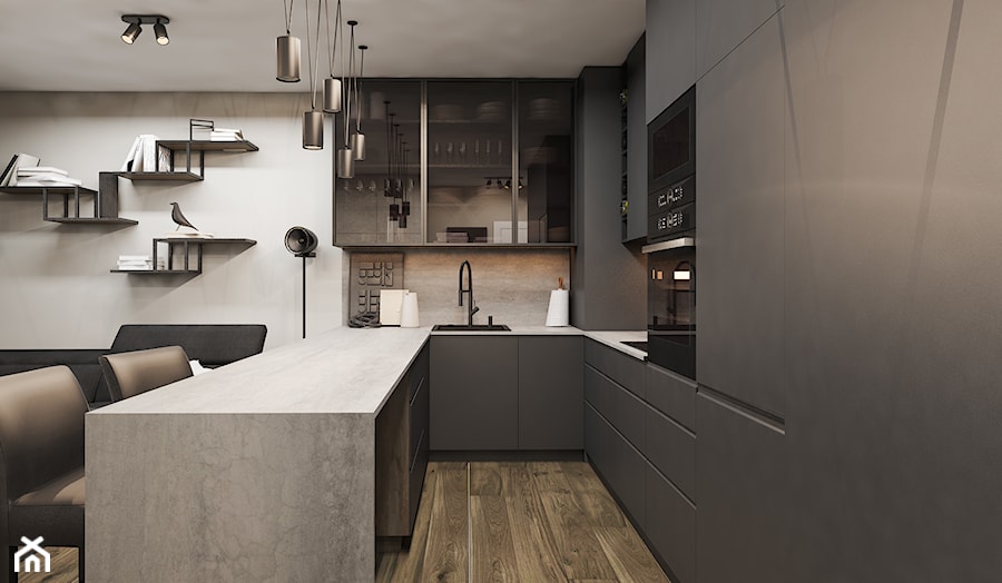 Mieszkanie w stylu LOFT - Kuchnia, styl industrialny - zdjęcie od Idea by Mag.