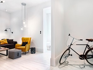 Apartament w Sopocie. Wyjątkowy. - Średni biały salon, styl vintage - zdjęcie od DEKA DESIGN