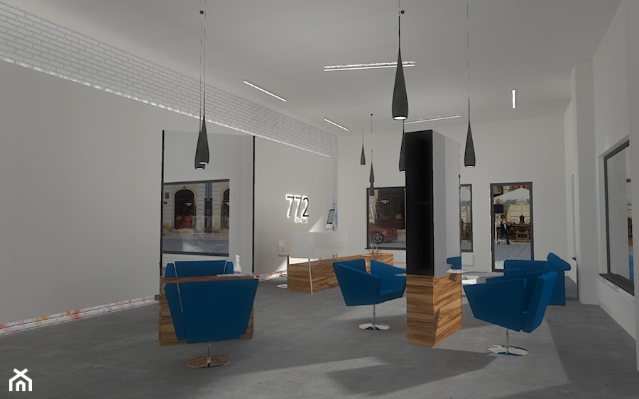 772 Hair Studio w Bydgoszczy - Wnętrza publiczne, styl nowoczesny - zdjęcie od Mobiliani Design